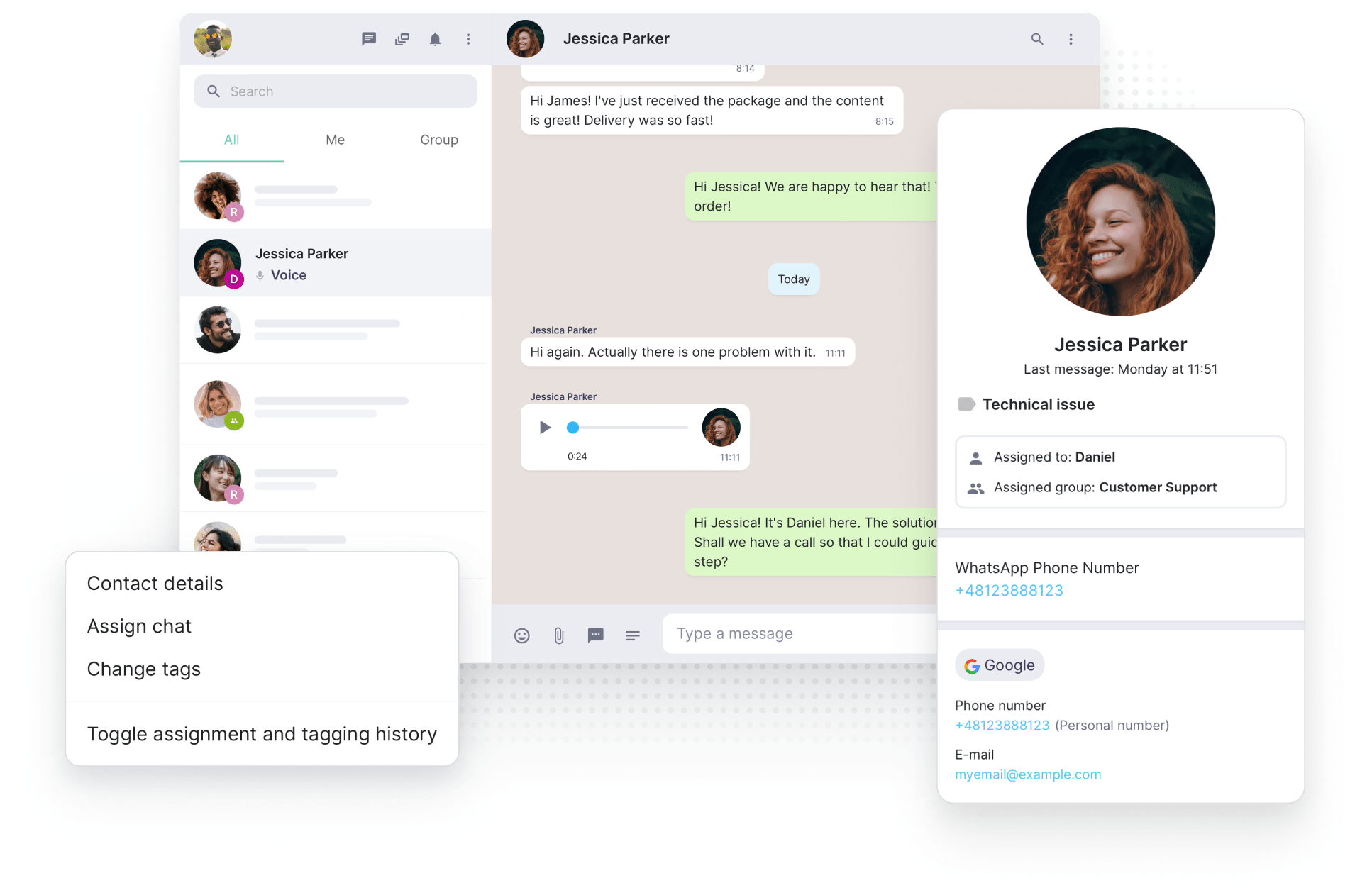 API WhatsApp Business e API di integrazione API aperte per l'integrazione con CRM, Bot, Dati, ecc.